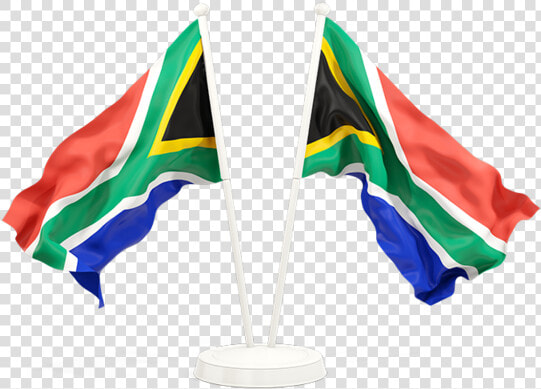 Two Waving Flags   Waving South African Flag Png  Transparent PngTransparent PNG