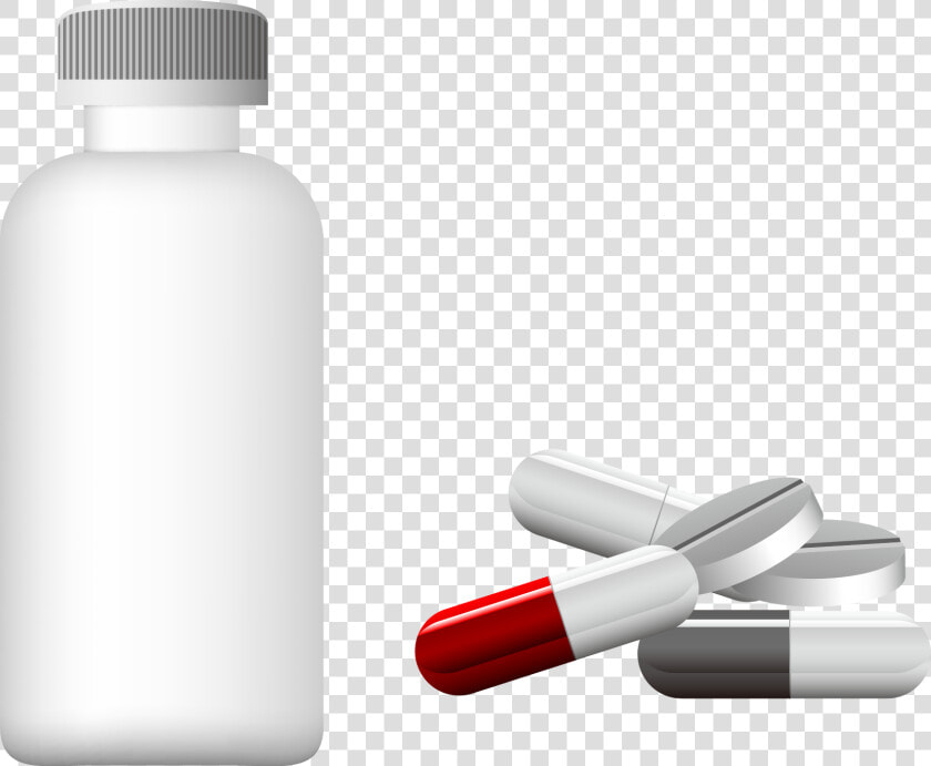 Dietary Supplement Capsule Bottle   Plastic Bottle  HD Png DownloadTransparent PNG