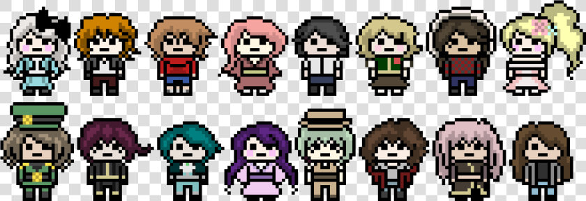 Danganronpa Pixel Sprite Base  HD Png DownloadTransparent PNG