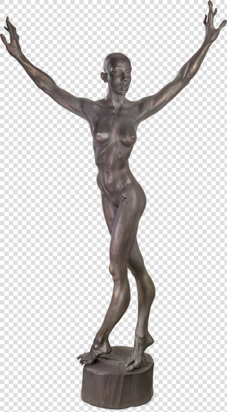 Bronzefigur Nackter Tanz Von Roman Strobl   Statue  HD Png DownloadTransparent PNG