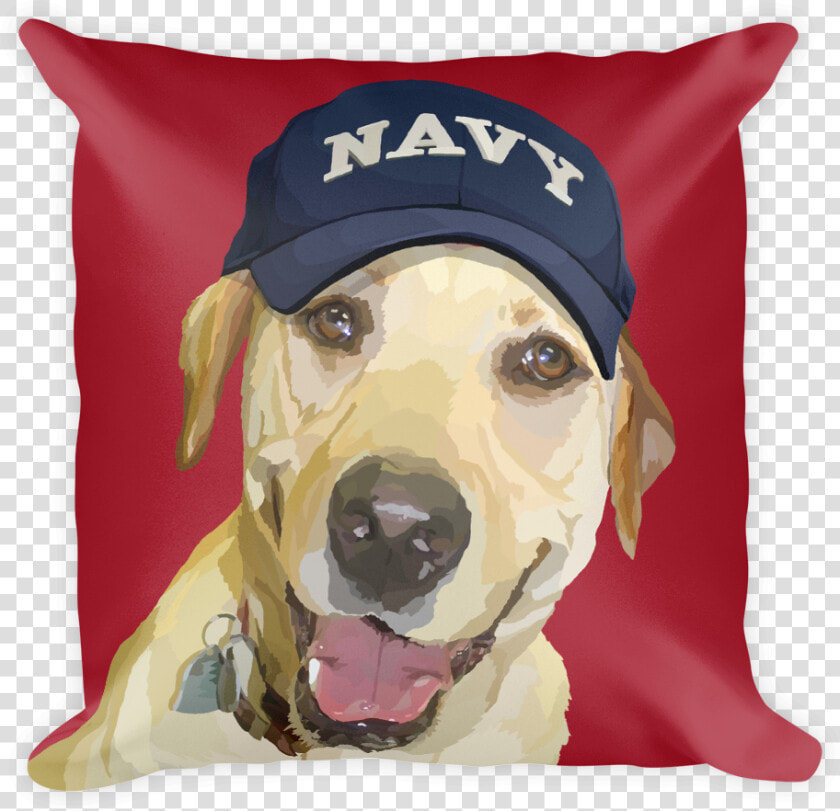 Yellow Lab With Navy Hat   Labrador Army  HD Png DownloadTransparent PNG