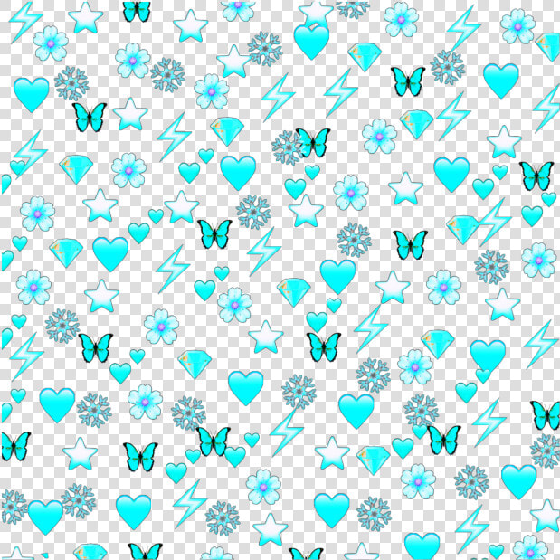  blue emoji background  backgrounds  heart crown heartcrown   Aesthetic Emoji Background Png  Transparent PngTransparent PNG