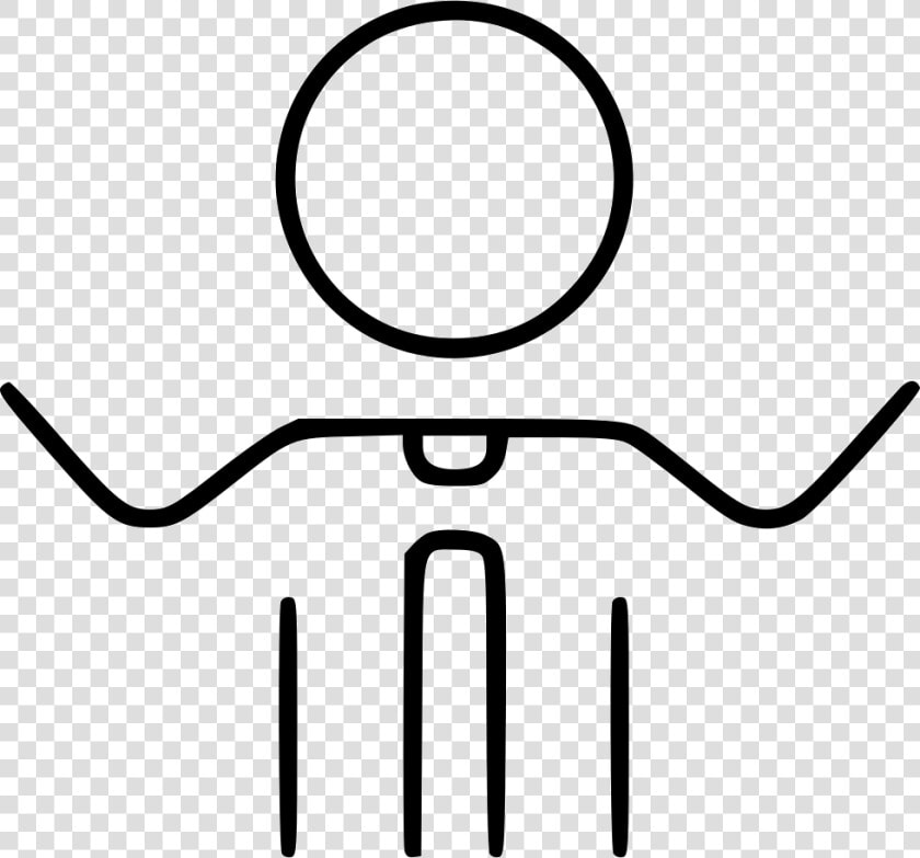 Man Raised Arms Tie Success Triumph Victory   Line Art  HD Png DownloadTransparent PNG