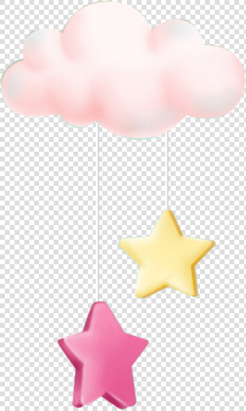  ftestickers  clipart  cloud  stars  cute   Pink Cloud With Star Png  Transparent PngTransparent PNG