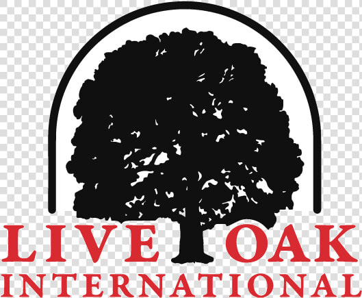 Liveoak logo Red   Blk   Halftrans   Live Oak International Logo  HD Png DownloadTransparent PNG