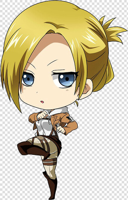 Attack On Titan Annie Chibi  HD Png DownloadTransparent PNG