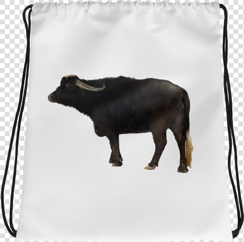 Water buffalo Print Drawstring Bag   Bull  HD Png DownloadTransparent PNG