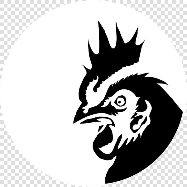 Chicken Silhouette Drawing Clip Art   Chicken Face Black And White Clipart  HD Png DownloadTransparent PNG