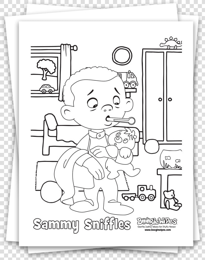 Sammy Sniffles Boogie Wipes   Booger Coloring Pages  HD Png DownloadTransparent PNG