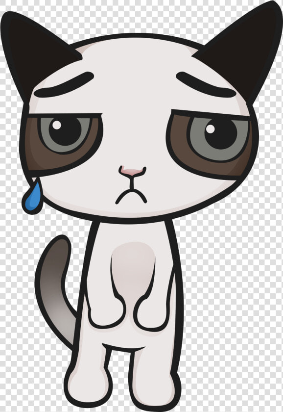 Vector Free Grumpy Cat Food Clip Art Transprent Png   Sad Cat Clipart Png  Transparent PngTransparent PNG