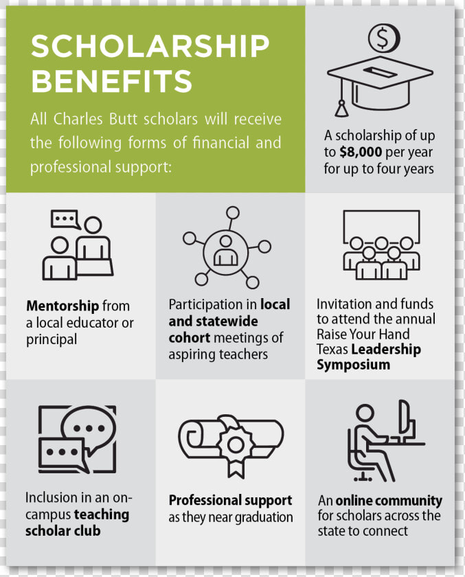 Scholarship Benefits   Ut Austin Scholarships  HD Png DownloadTransparent PNG