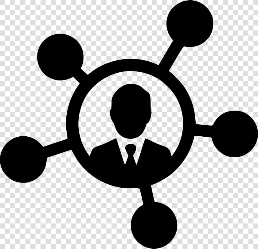 Man Nodes Connection Links Social   Network Icon Png  Transparent PngTransparent PNG