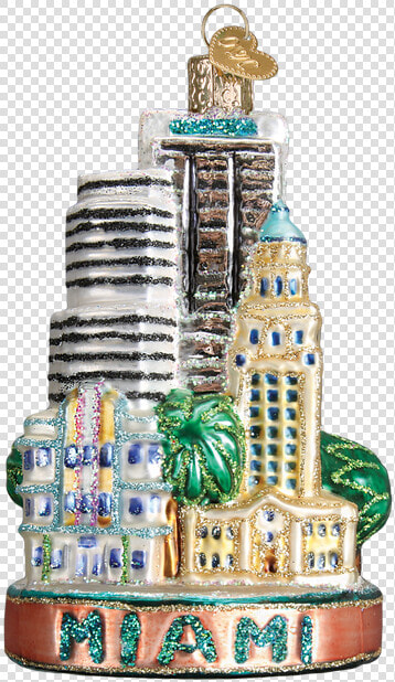 Miami Landmarks Glass Ornament   Lighthouse  HD Png DownloadTransparent PNG