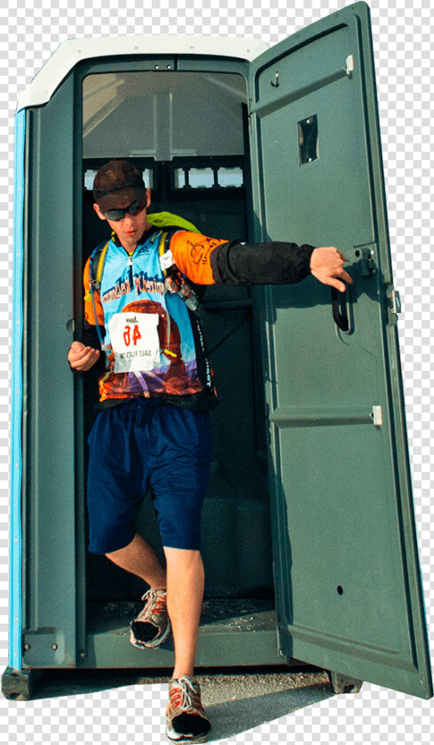 Man Leaving Porta potty   Door  HD Png DownloadTransparent PNG