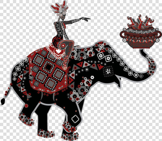 Indian Elephant Drawing Clip Art   Decoration Outline Images In Elephant  HD Png DownloadTransparent PNG