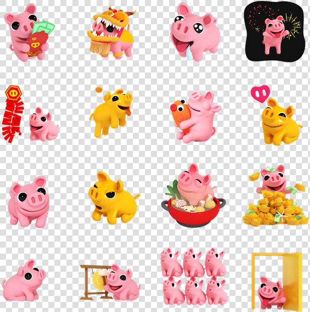 Rosa S New Year Facebook Stickers   Rosa  39 s New Year Sticker  HD Png DownloadTransparent PNG