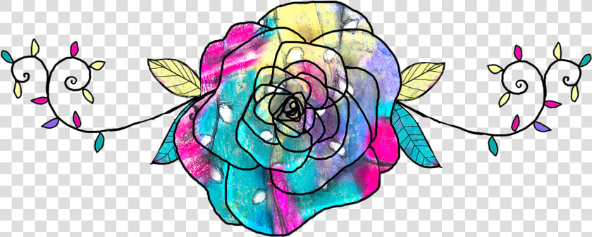 Rainbow Rose   Png Download   Transparent Rainbow Rose  Png DownloadTransparent PNG