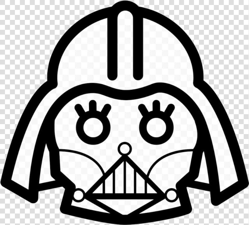 Darth Vader Frontal Head Outline Comments La Cabeza   Darth Vader  HD Png DownloadTransparent PNG