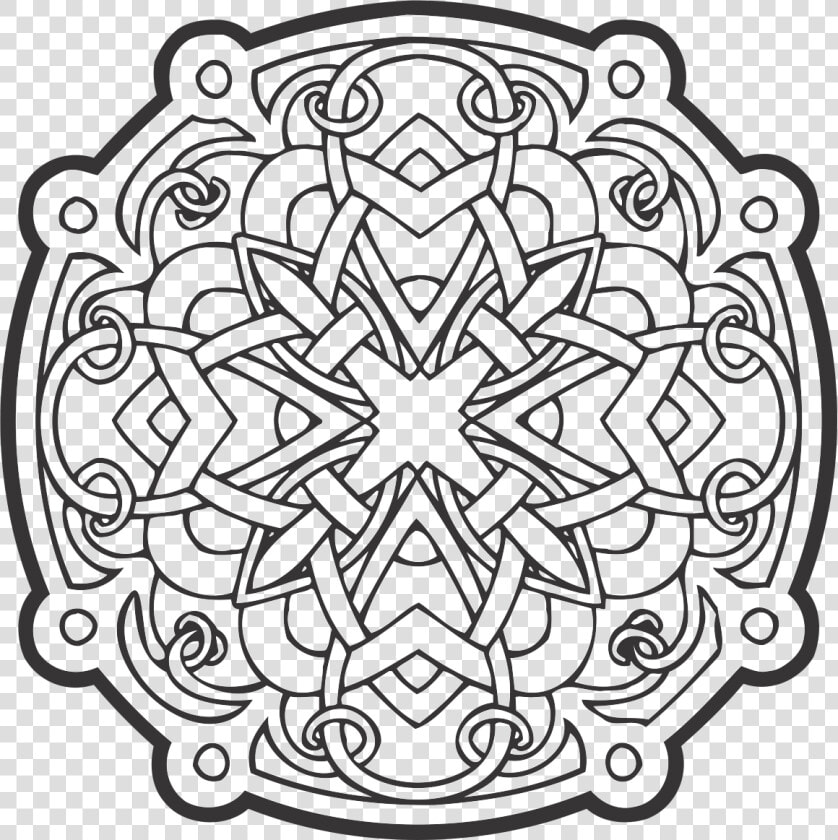 Celtic Ornament Vector Free Round Tracery   Circle Ornament Vector Png  Transparent PngTransparent PNG