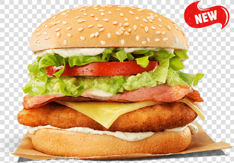 Tendercrisp Bacon  amp  Avocado   Cheeseburger  HD Png DownloadTransparent PNG