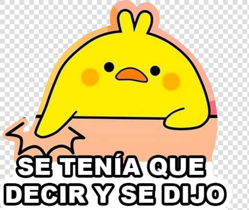  pollito  chickenlittle  viral  meme  seteniaquedecirysedijo   Se Tenia Que Decir Y Se Dijo Sticker  HD Png DownloadTransparent PNG