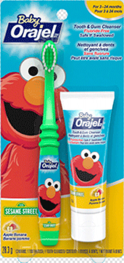 Orajel Baby Elmo Tooth And Gum Cleanser  HD Png DownloadTransparent PNG