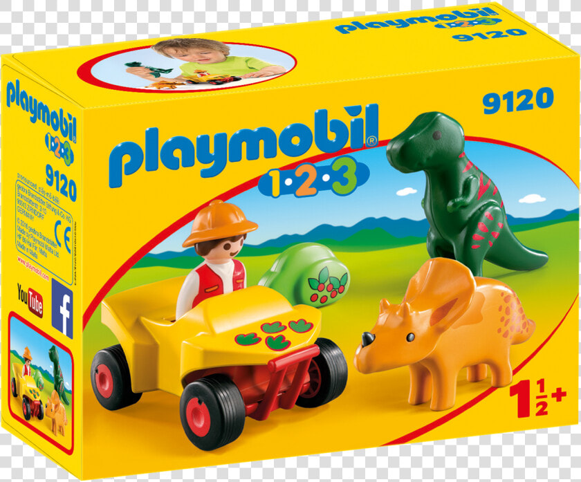 Playmobil 9120 123 Explorer With Dinos  HD Png DownloadTransparent PNG