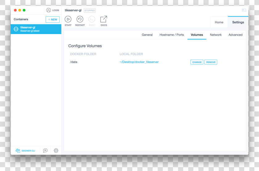 Add Volume To  data   Docker Kitematic  HD Png DownloadTransparent PNG