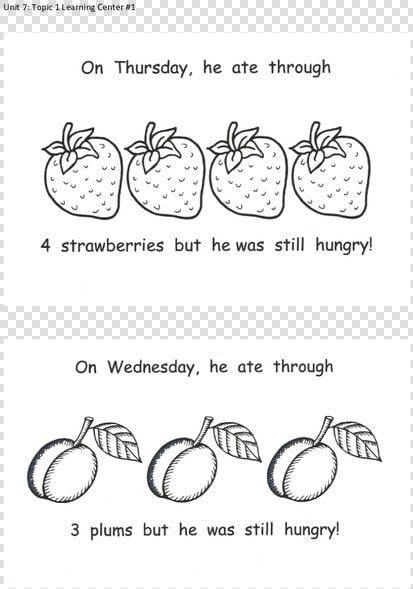 Hungry Caterpillar Plum Png Black And White   Mcintosh  Transparent PngTransparent PNG