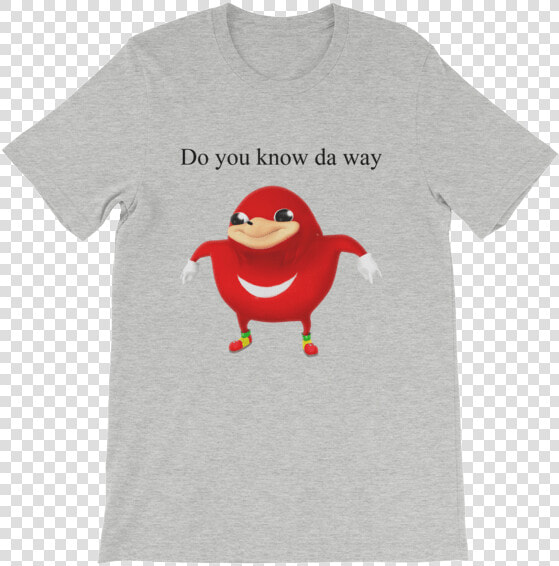 Uganda Knuckles Shirt   Knuckles Uganda Do You Know Da Wei  HD Png DownloadTransparent PNG