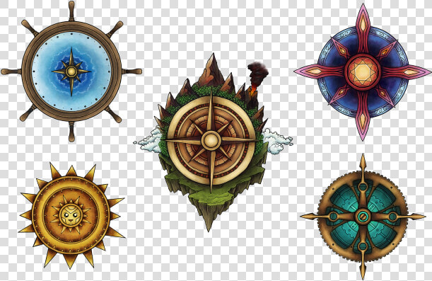 Caeora’s Free Compasses For Worldanvil   Ship Wheel Logo Design  HD Png DownloadTransparent PNG