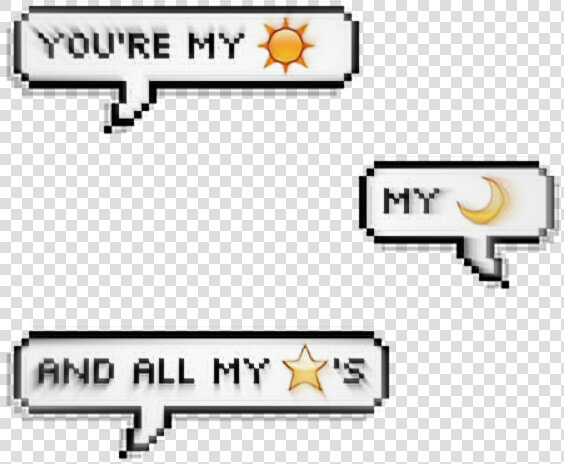 Sun Moon Stars Tumblr Aesthetic Remixit Txtmsg Text   Transparent Text Message Png Aesthetic  Png DownloadTransparent PNG