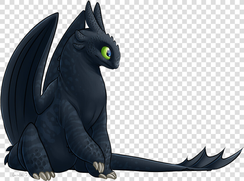 Night Fury Toothless Sitting  HD Png DownloadTransparent PNG