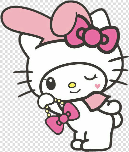 Cute Hellokitty Mymelody Cosplay   Realme U1 Back Cover For Girl  HD Png DownloadTransparent PNG