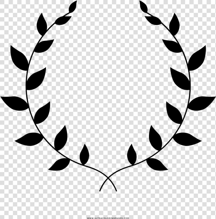 Laurel Wreath Coloring Page   Portable Network Graphics  HD Png DownloadTransparent PNG