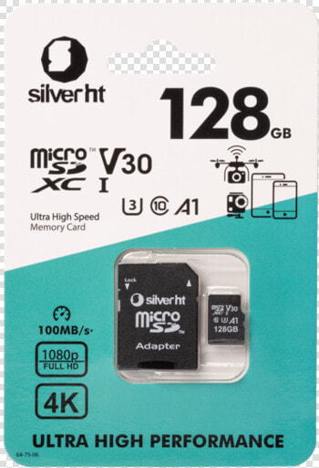 Micro Sd Card Xc Class 10 U3 128 Gb Read   Write 100   Micro Sd  HD Png DownloadTransparent PNG