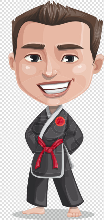 Chinese Karate Man Cartoon Vector Character Aka John   Karate Master Png  Transparent PngTransparent PNG