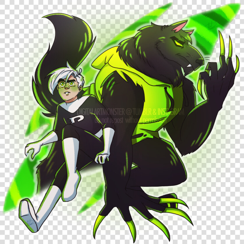 Dannymay Day Fifteen   Danny Phantom And Wulf  HD Png DownloadTransparent PNG