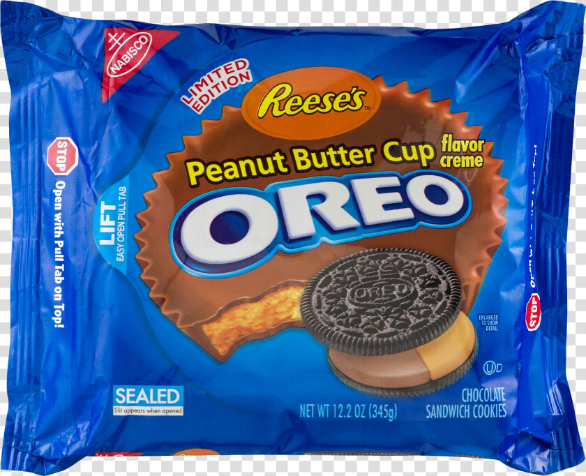 Nabisco Reese S Peanut Butter Cup Creme Oreo Chocolate   Sandwich Cookies  HD Png DownloadTransparent PNG