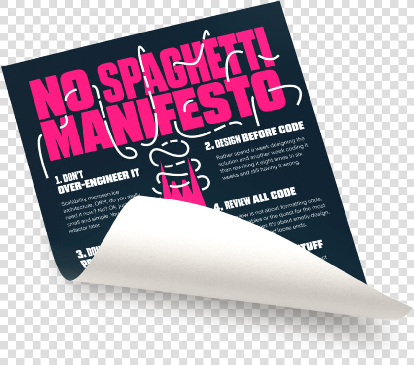 No Spaghetti Manifesto Poster   Flyer  HD Png DownloadTransparent PNG