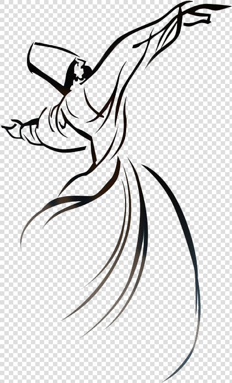 Whirling Dervish Sketch  HD Png DownloadTransparent PNG