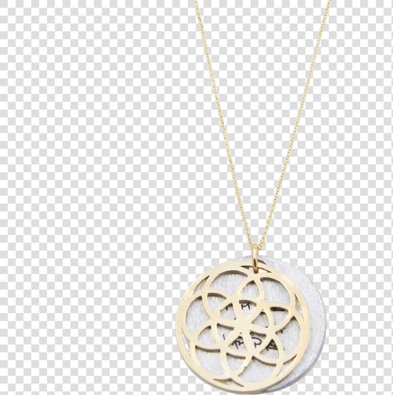 Seed Of Life Necklace 14k Gold   Locket  HD Png DownloadTransparent PNG