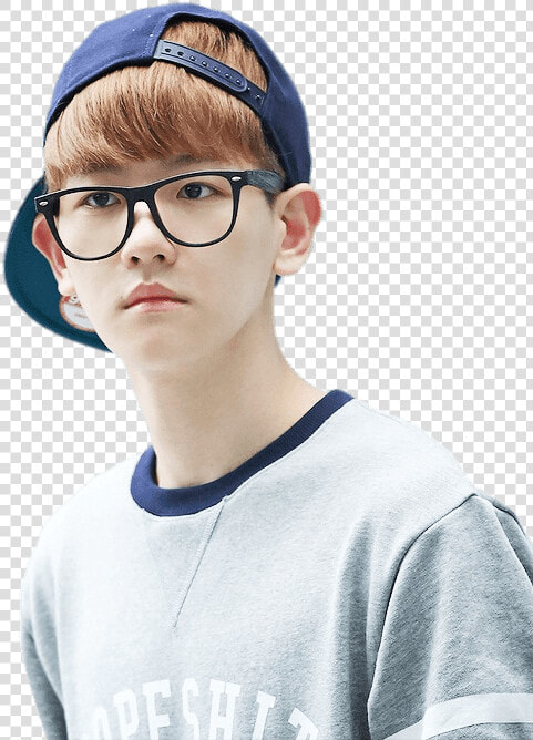 Exo Baekhyun Wearing Glasses   Download Foto Xiumin Exo  HD Png DownloadTransparent PNG