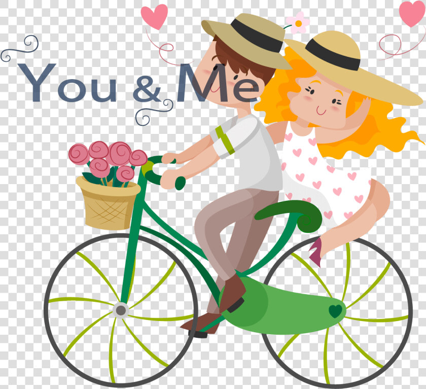 Biking Love Couple  HD Png DownloadTransparent PNG