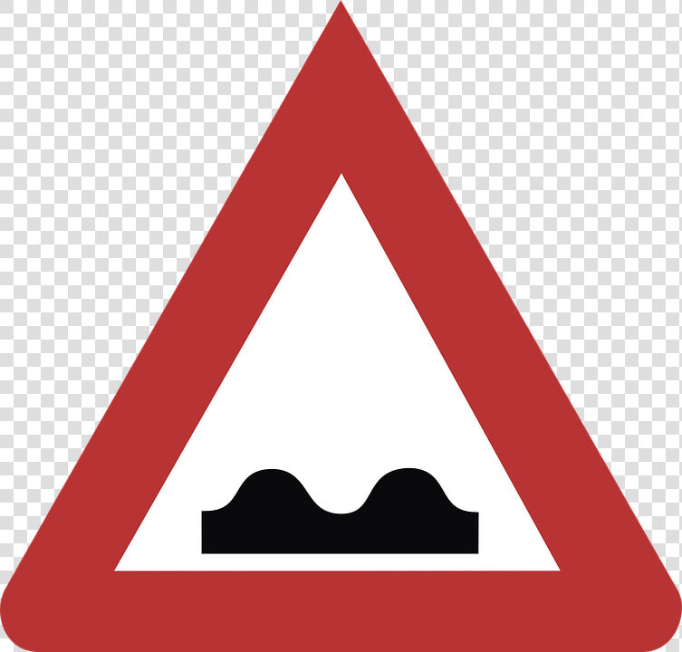 Speed Bump Road Sign   Panneau Travaux  HD Png DownloadTransparent PNG