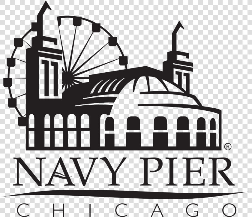 Wheel Clipart Outline   Navy Pier Chicago Logo  HD Png DownloadTransparent PNG