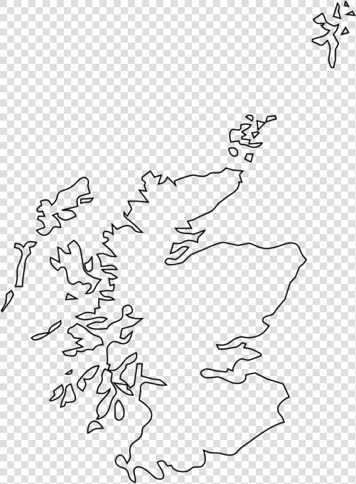 Art monochrome Photography text   Plain Map Of Scotland  HD Png DownloadTransparent PNG