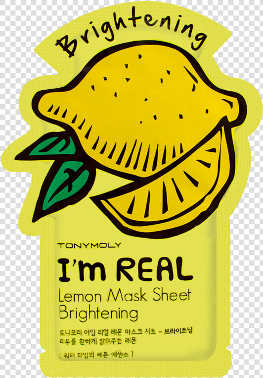 Im Real Face Mask Clipart   Png Download   Tony Moly Sheet Mask Lemon  Transparent PngTransparent PNG