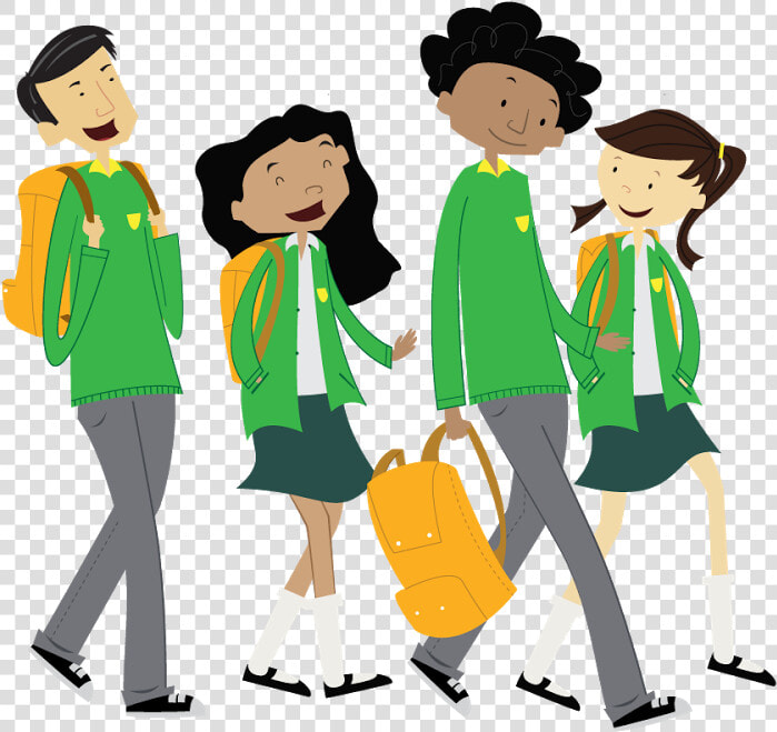 We Have To Walk To School Because We Want To Make Our   Cartoon  HD Png DownloadTransparent PNG