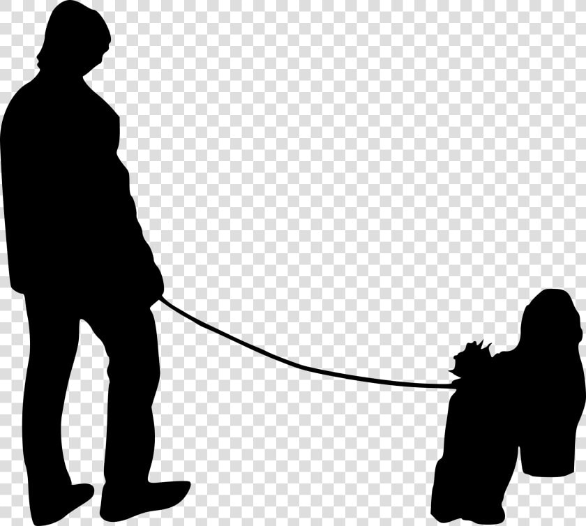 Dog Walking No Background   People Walking Png Silhouette  Transparent PngTransparent PNG